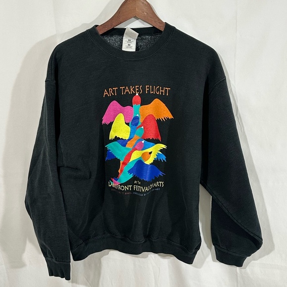 Vintage 2001 Art Takes Flight Sweatshirt – Lakefront Festival of Arts, Size M - Picture 2 of 8